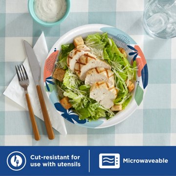 Dixie 8 1/2 in Disposable Paper Plates, 90 ct