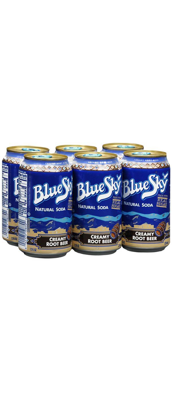 Blue Sky Natural Creamy Root Beer Soda 12 oz Cans; image 1 of 2