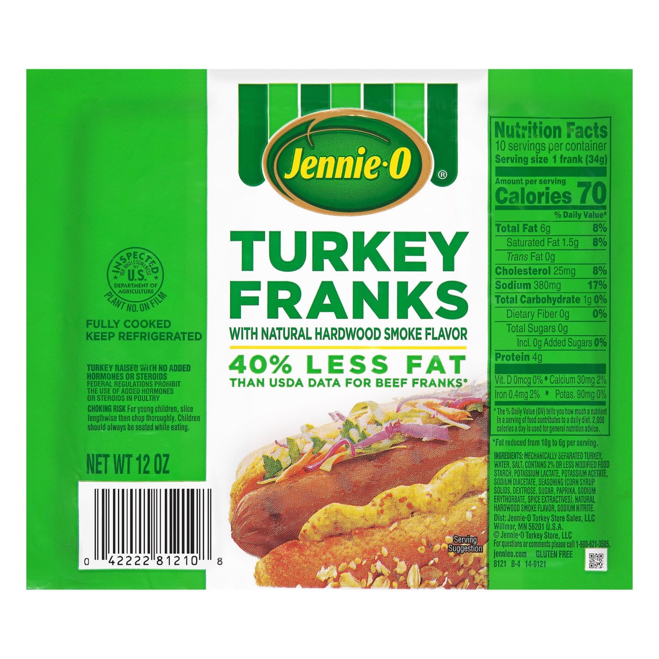 Jennie O Turkey Breast Sticks Nutrition Facts