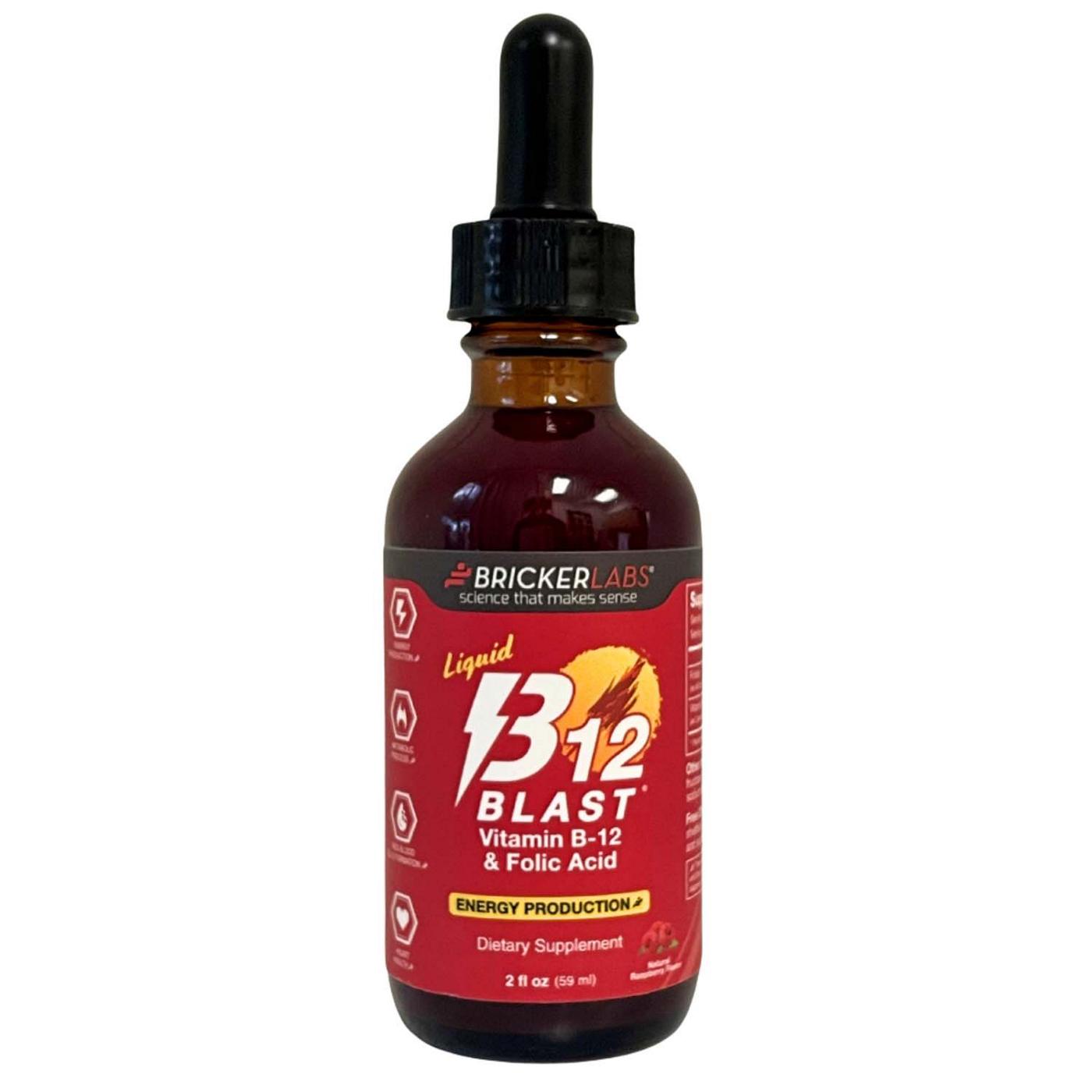 Bricker Labs B-12 Blast Vitamin B12 & Folic Acid Supplement - Raspberry; image 1 of 3