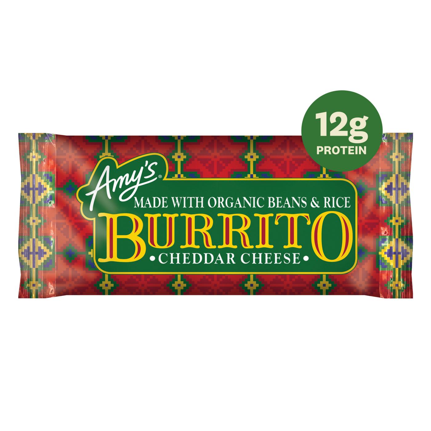 Amy's Frozen Cheddar Cheese Burrito Shop Entrees & sides at HEB