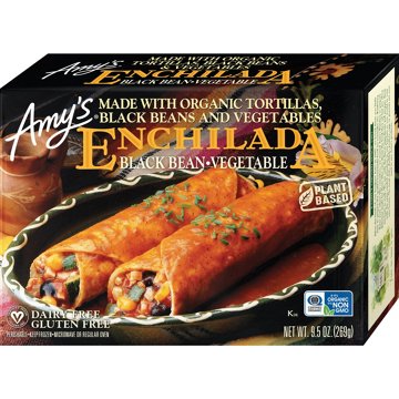 Amy's Dairy Free 10g Protein Black Bean & Vegetable Enchiladas
