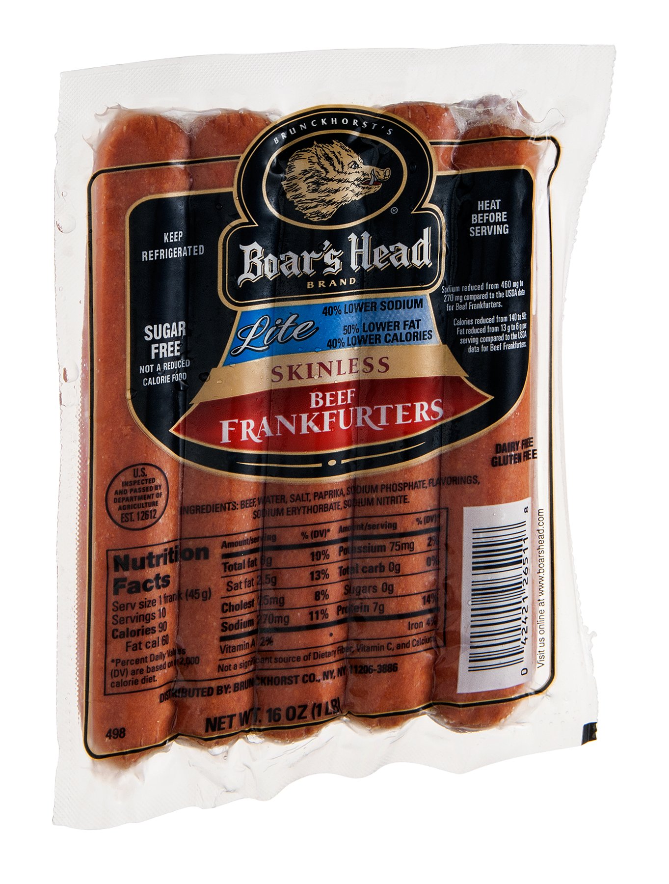 Savor The True Taste: Boar's Head Uncured Beef Frankfurters For Authentic Flavor