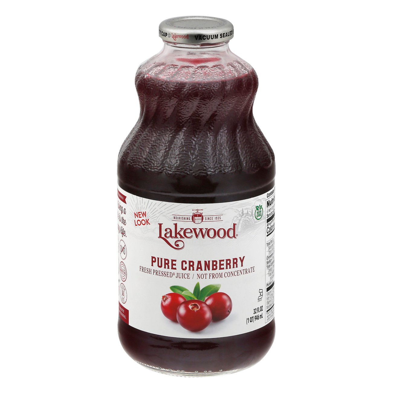 Lakewood Fresh Pressed 100% Premium Pure Cranberry Juice - Shop Juice 