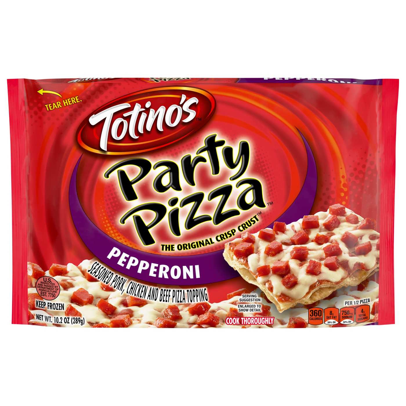Totino's Pepperoni Party Pizza; image 1 of 3