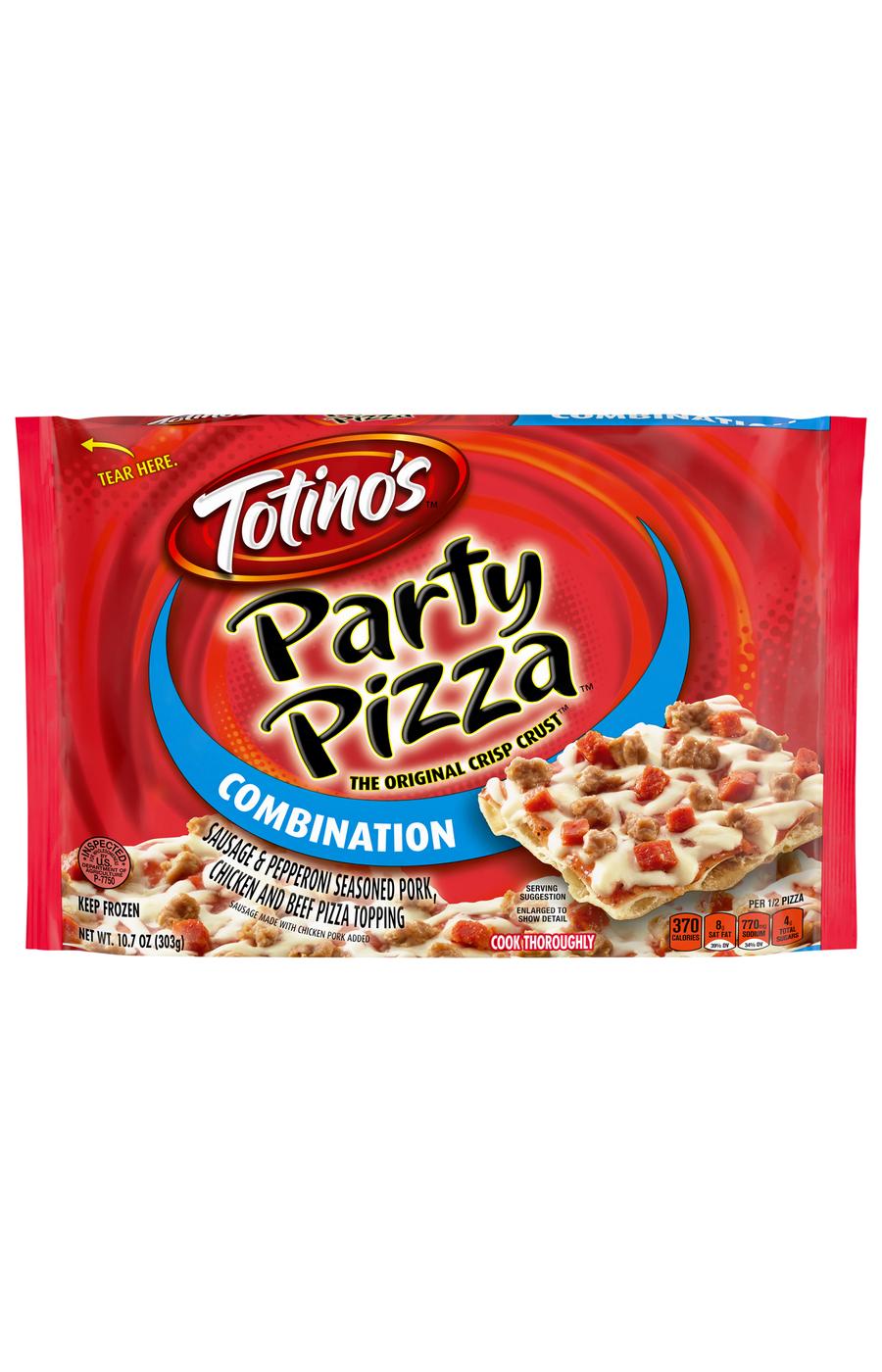 Totino's Combination Party Pizza; image 1 of 3