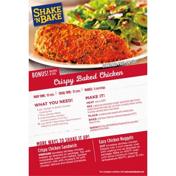 Shake 'N Bake Original Chicken Seasoned Coating Mix, 2 ct