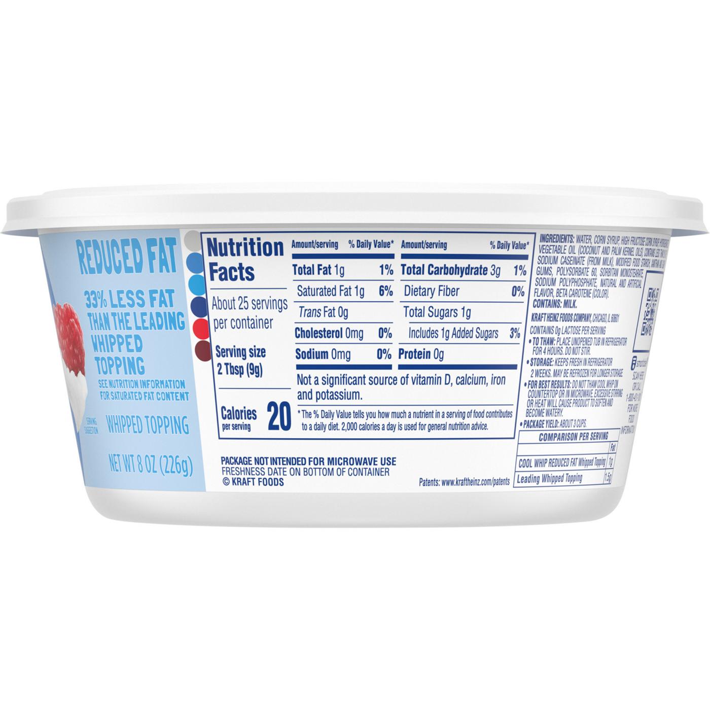 Kraft Cool Whip Reduced Fat Whipped Topping; image 5 of 9