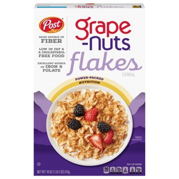 Post Grape-Nuts Flakes Cereal, 18 oz