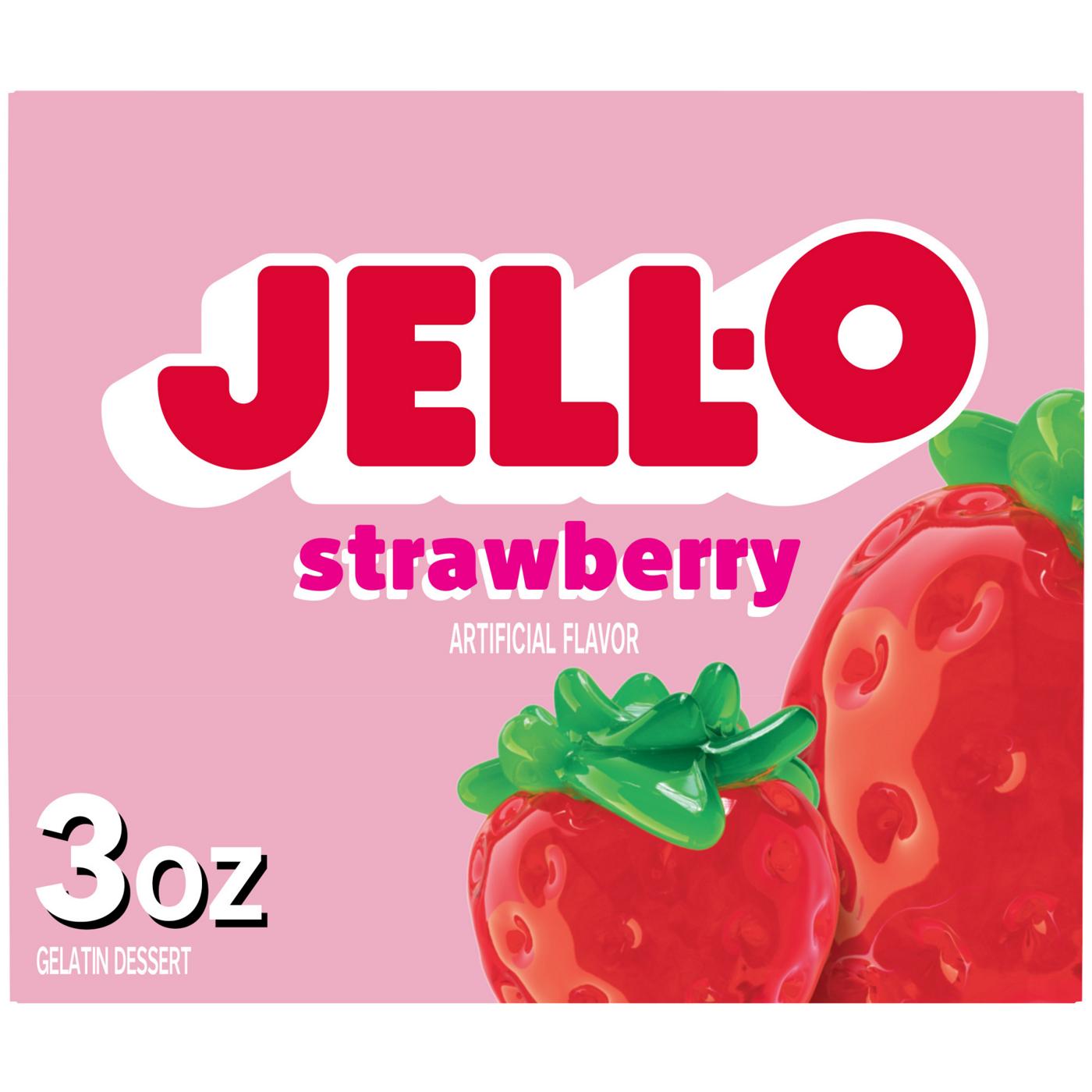 Jell-O Strawberry Instant Gelatin Mix; image 1 of 5