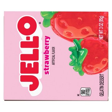 Jell-O Strawberry Instant Gelatin Mix, 3 oz