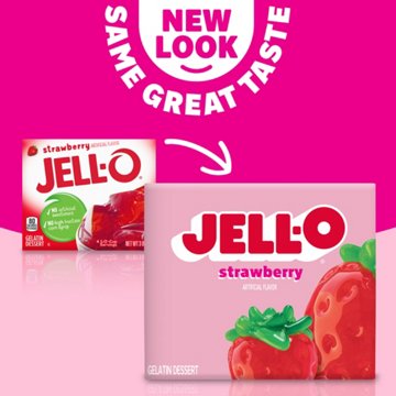 Jell-O Strawberry Instant Gelatin Mix, 3 oz