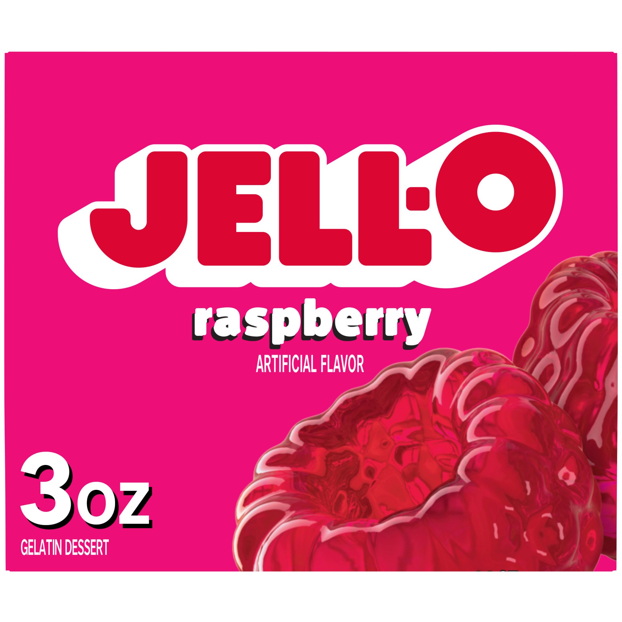 Jell-O Raspberry Gelatin Dessert Mix - Shop Pudding & Gelatin Mix at H-E-B