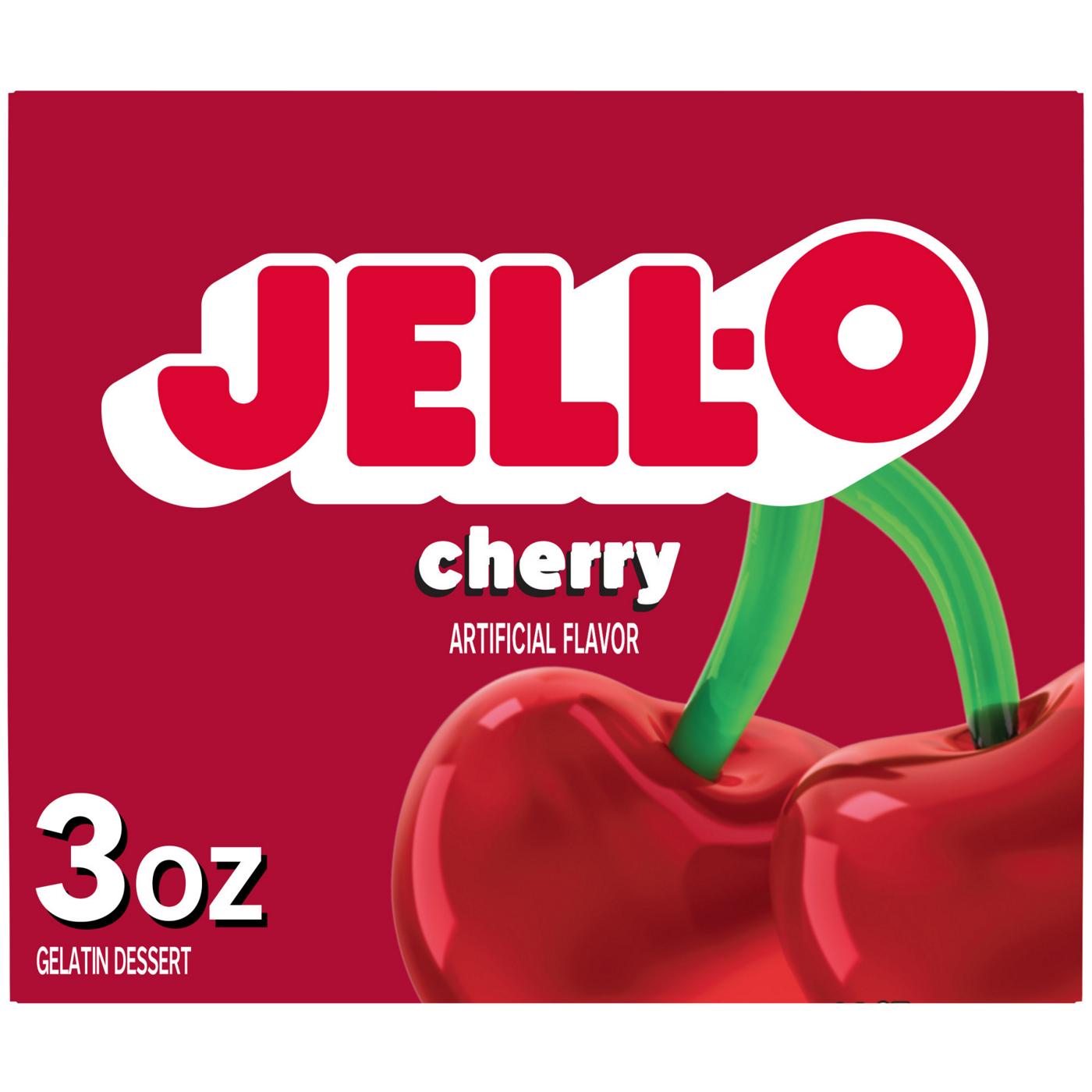 Jell-O Cherry Instant Gelatin Mix; image 1 of 5