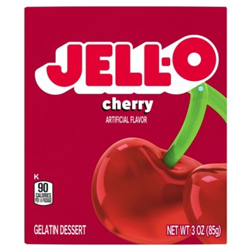 Jell-O Cherry Instant Gelatin Mix, 3 oz