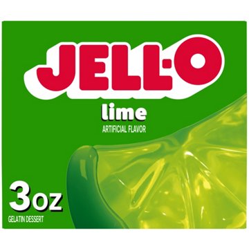 Jell-O Lime Instant Gelatin Mix, 3 oz