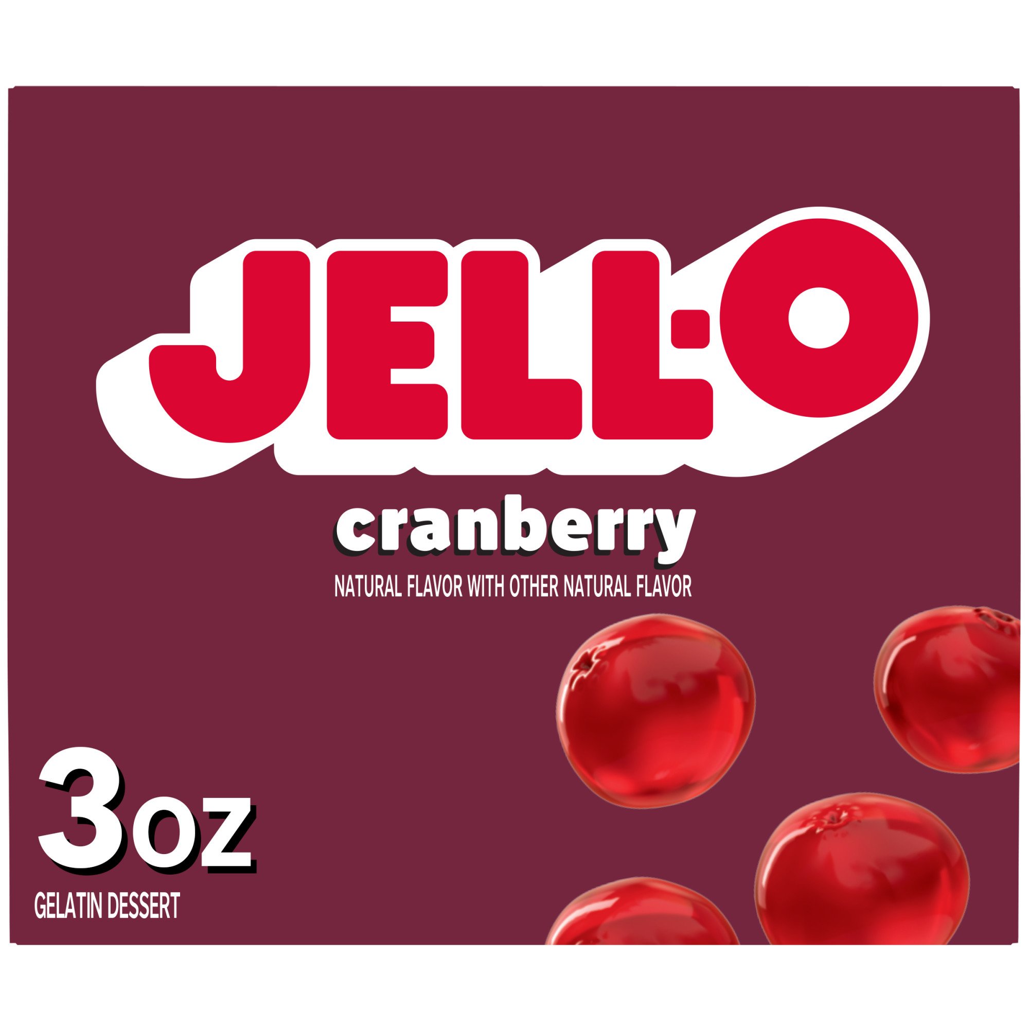 JellO Cranberry Gelatin Dessert Mix Shop Pudding & Gelatin Mix at HEB