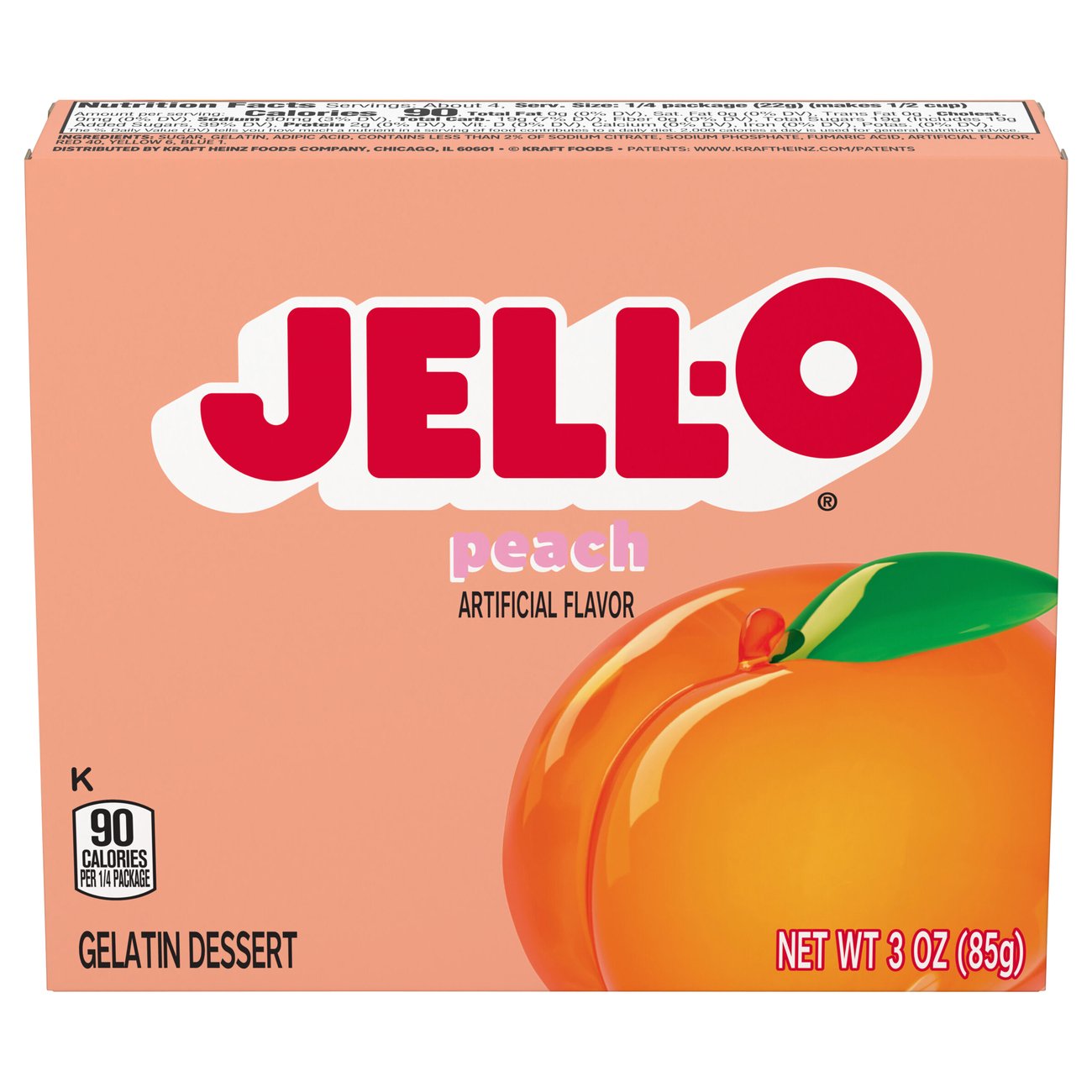 Jell-O Peach Gelatin Dessert Mix - Shop Pudding & Gelatin Mix At H-E-B