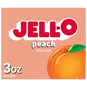 Jell-O Peach Gelatin Dessert Mix, 3 oz