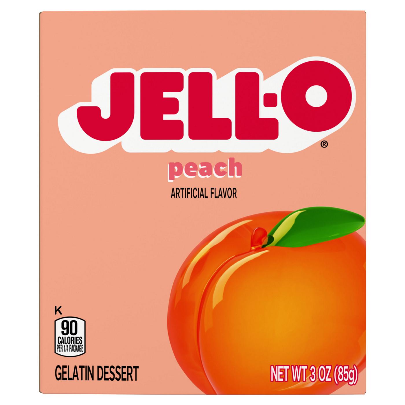 Jell-O Peach Gelatin Dessert Mix; image 4 of 5