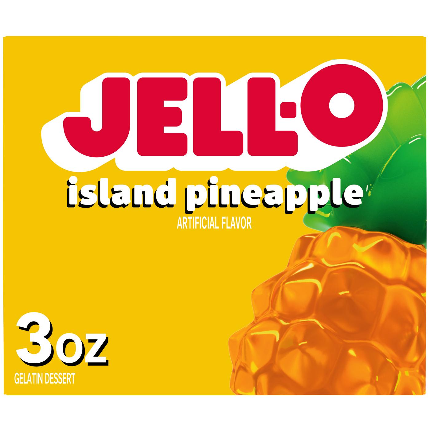 Jell-O Island Pineapple Gelatin Dessert Mix; image 1 of 2