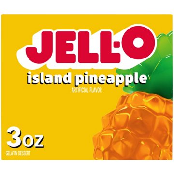 Jell-O Island Pineapple Instant Gelatin Mix, 3 oz