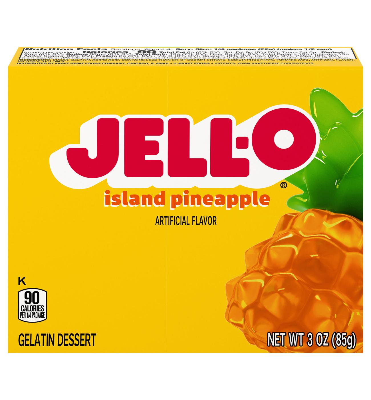 Jell-O Island Pineapple Gelatin Dessert Mix; image 2 of 2