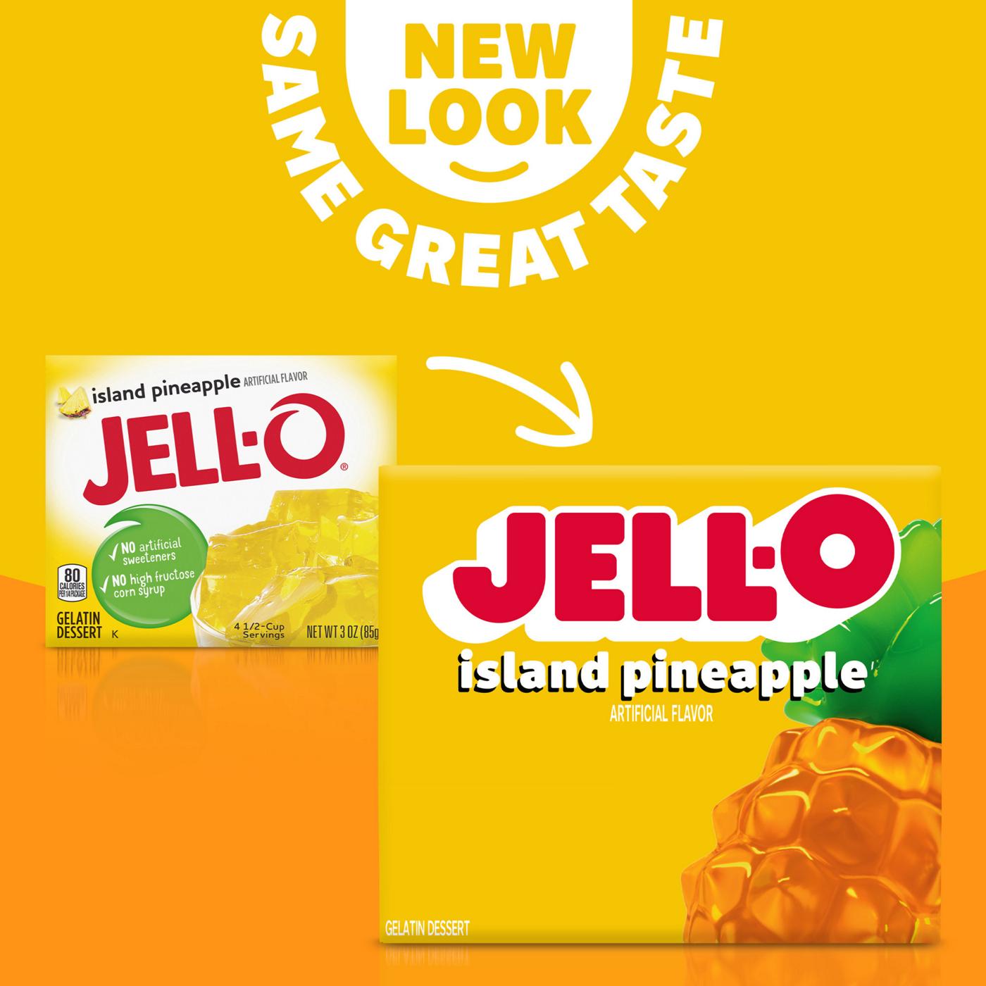 Jell-O Island Pineapple Instant Gelatin Mix; image 2 of 5