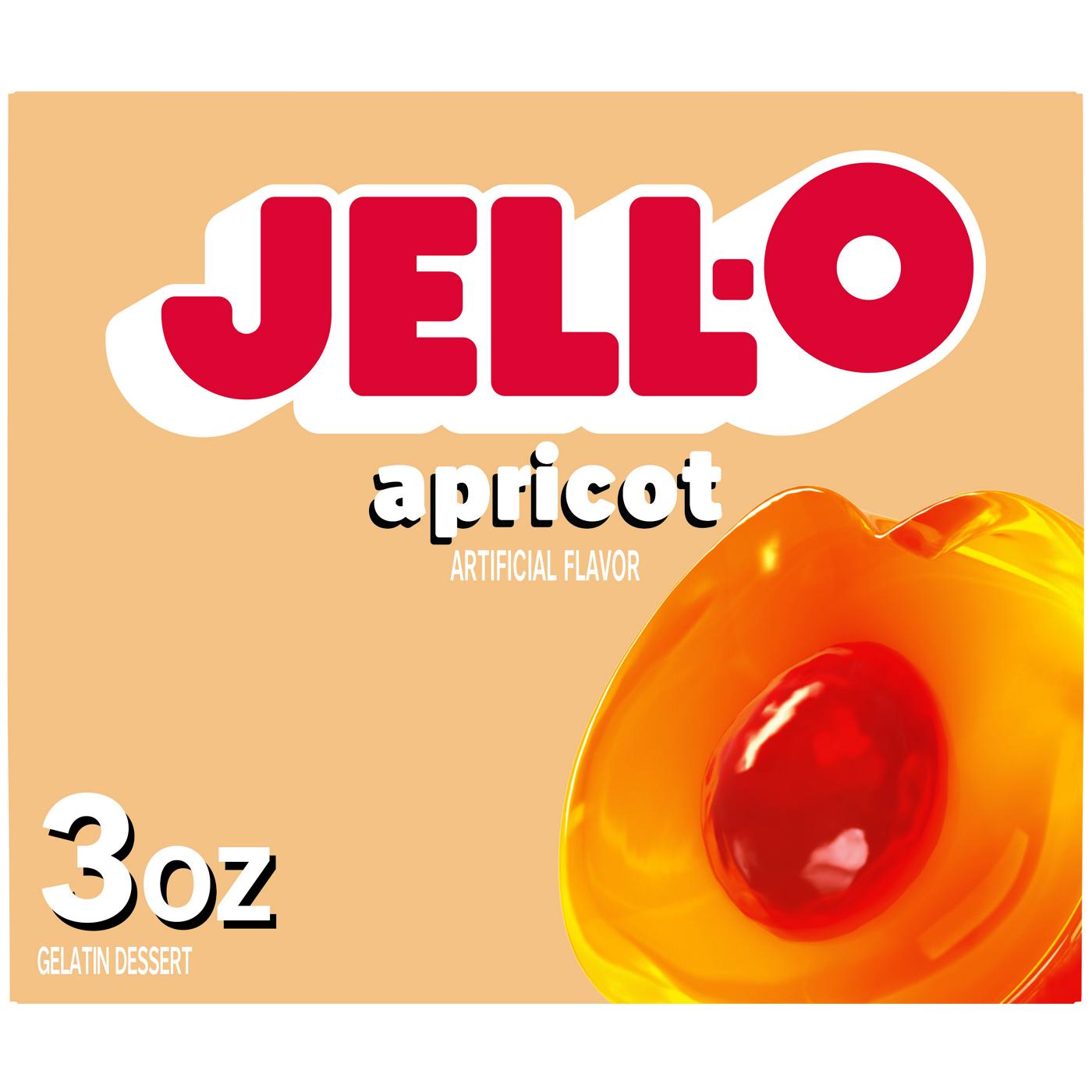 Jell-O Apricot Gelatin Dessert Mix; image 1 of 3