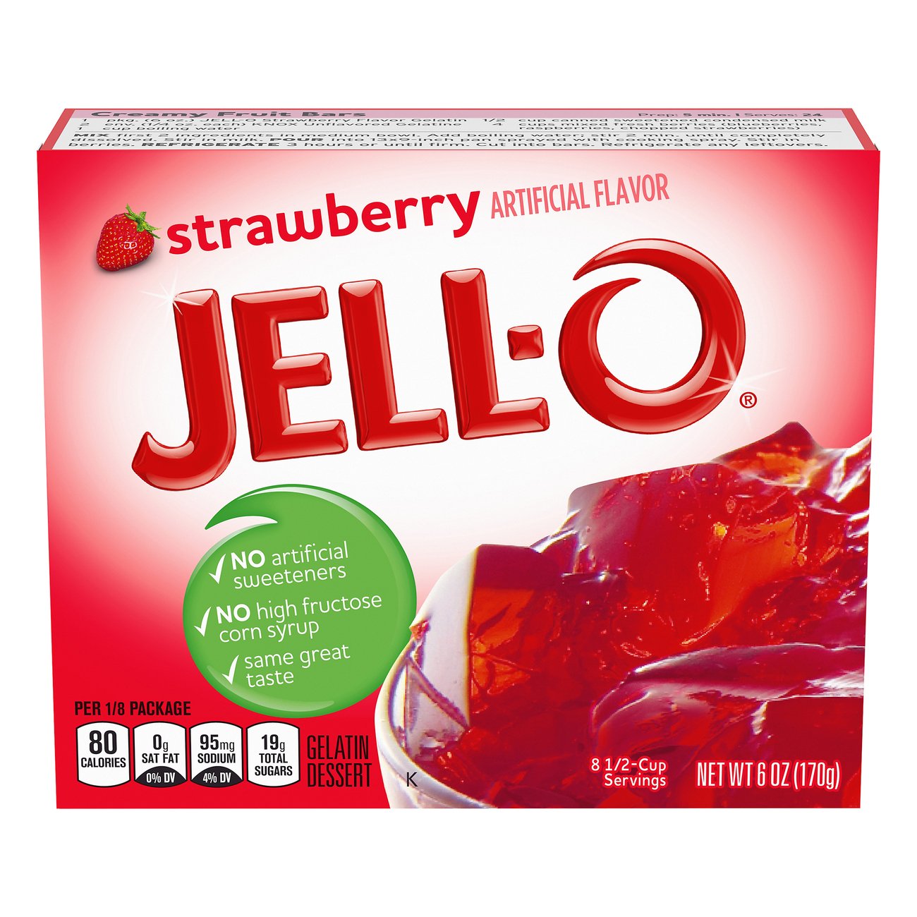 Jell-O Strawberry Gelatin Dessert Mix