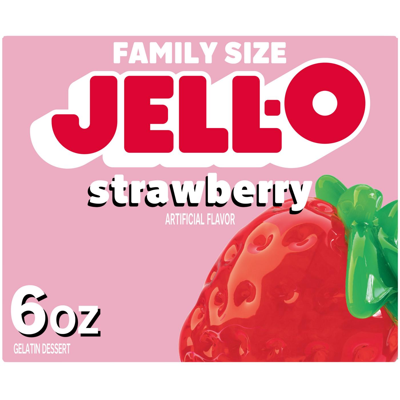 Jell-O Strawberry Instant Gelatin Mix; image 1 of 3