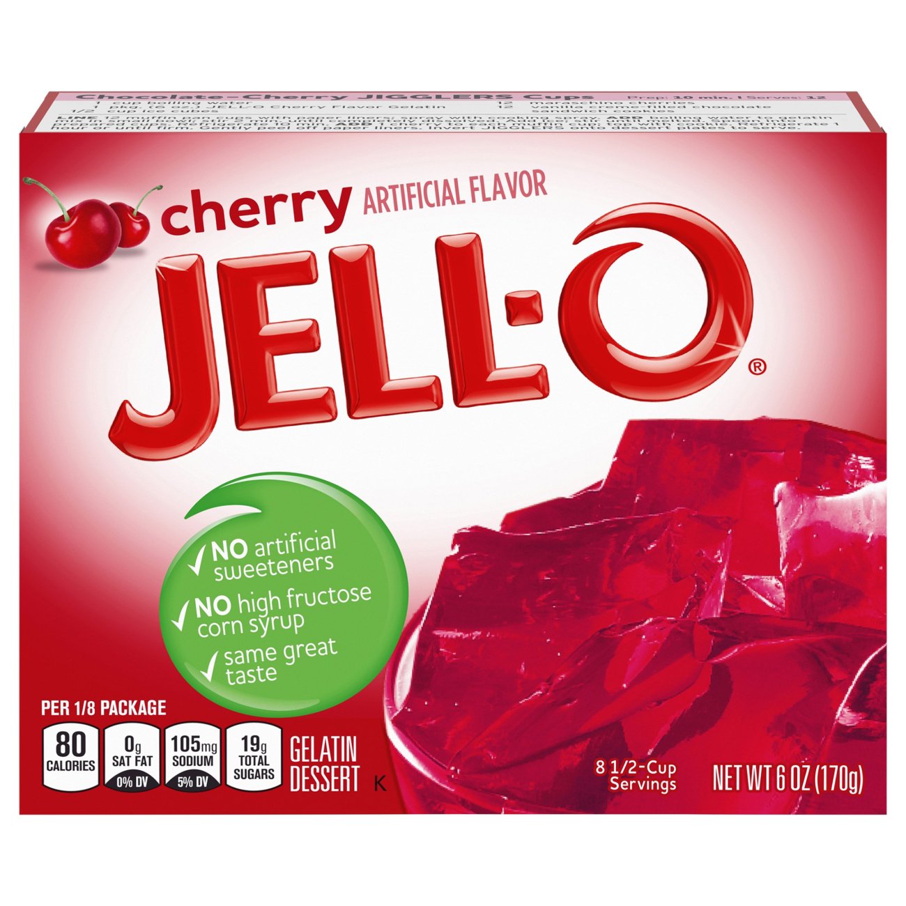JELL-O Berry Blue Gelatin Dessert Mix (3 oz Boxes, Pack of 6)