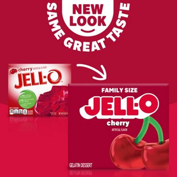 Jell-O Cherry Instant Gelatin Mix, 6 oz