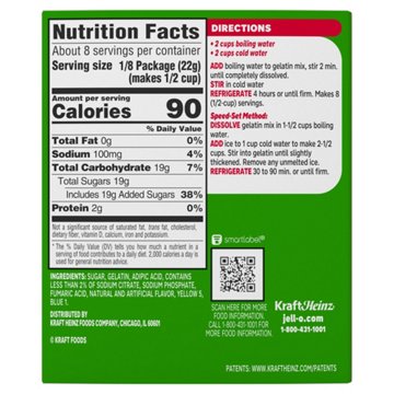 Jell-O Lime Instant Gelatin Mix, 6 oz