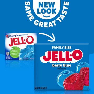 Jell-O Berry Blue Instant Gelatin Mix, 6 oz