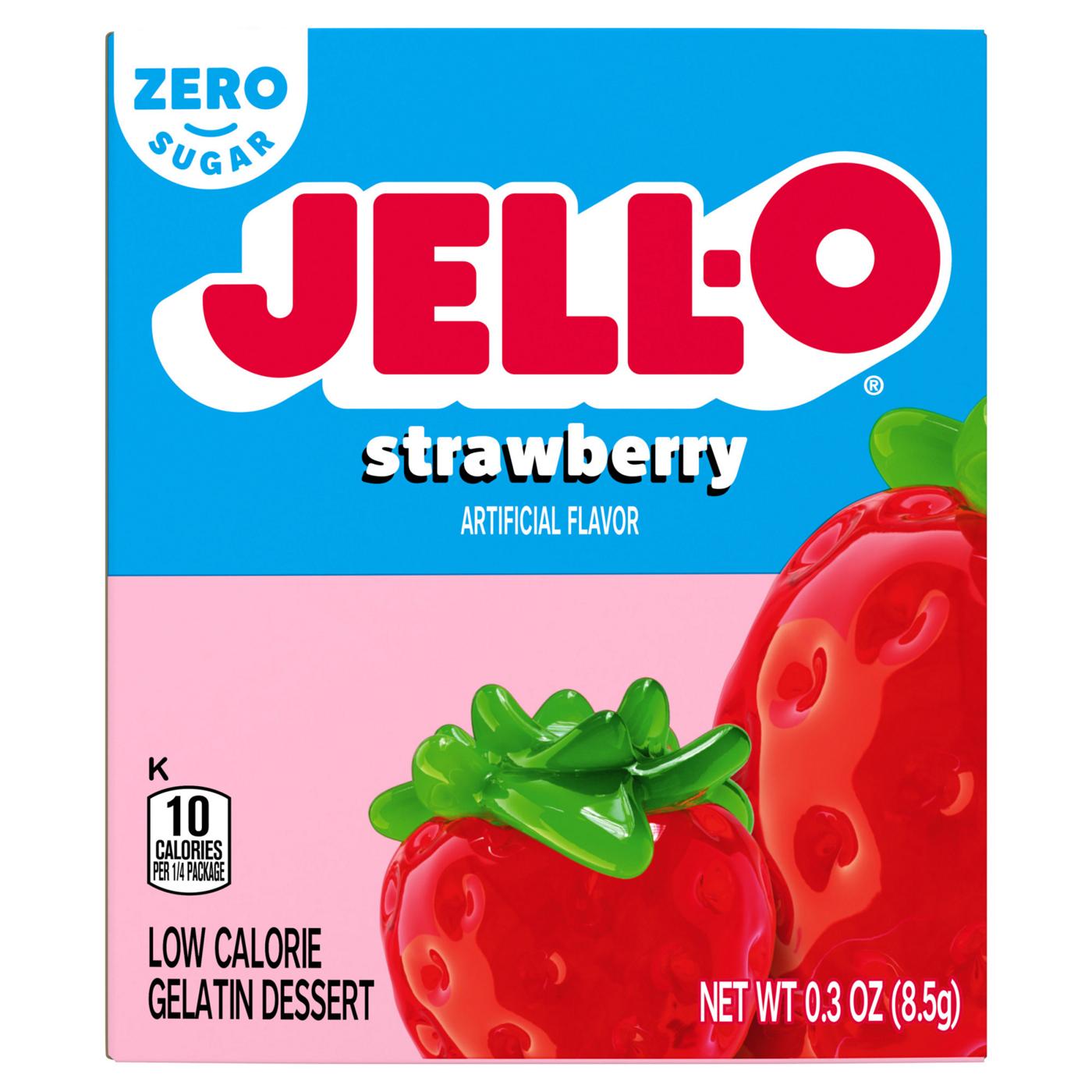 Jell-O Sugar Free Strawberry Instant Gelatin Mix; image 4 of 5