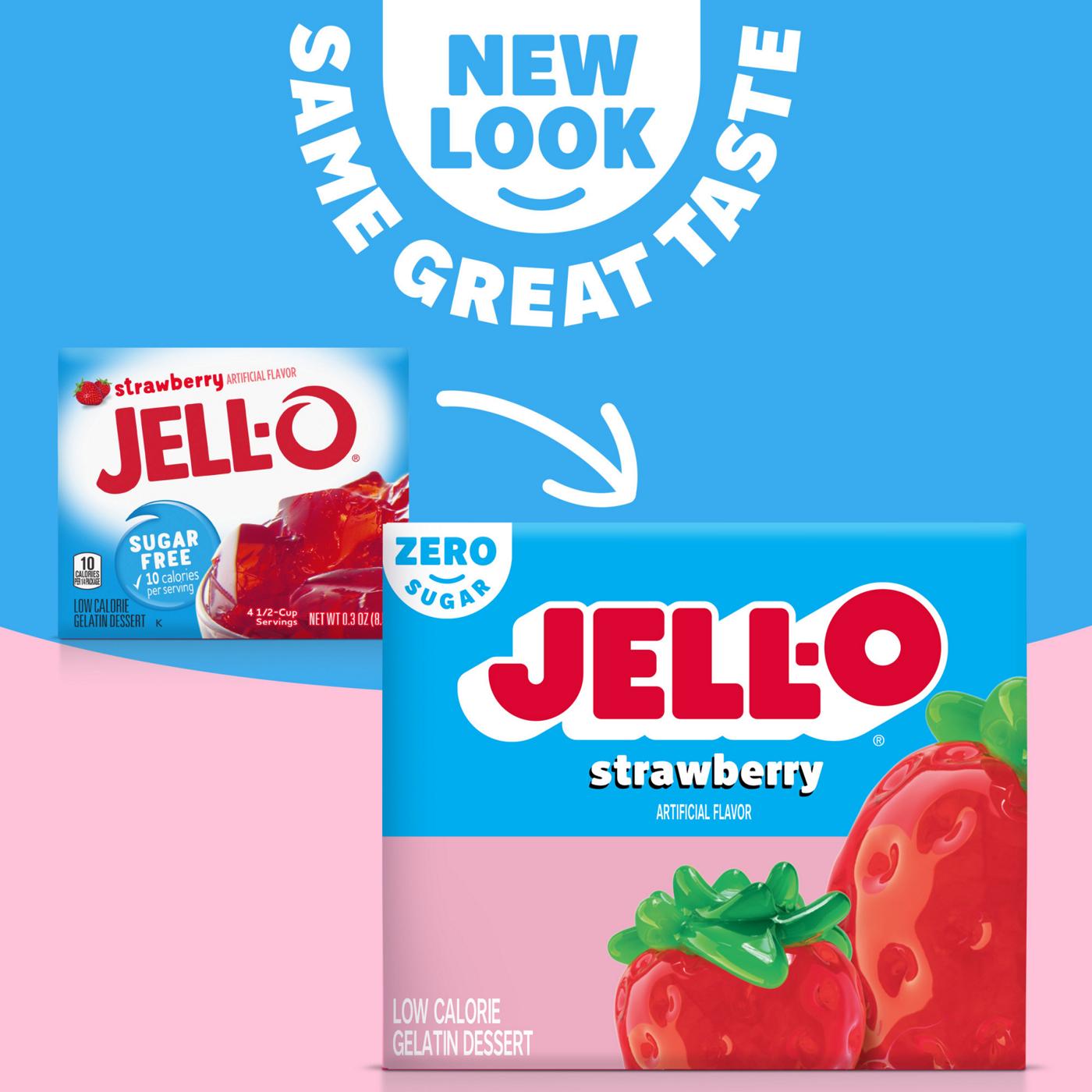 Jell-O Sugar Free Strawberry Instant Gelatin Mix; image 5 of 5