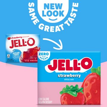 Jell-O Sugar Free Strawberry Instant Gelatin Mix, 0.3 oz