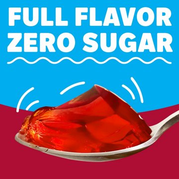 Jell-O Zero Sugar Cherry Gelatin Dessert Mix, 0.3 oz