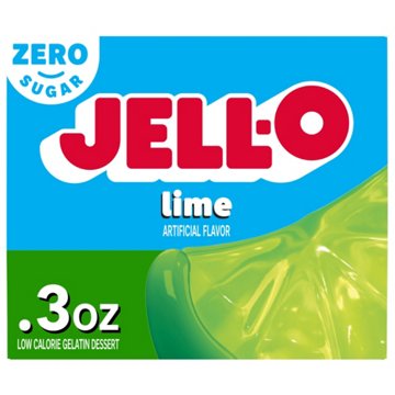 Jell-O Sugar Free Lime Gelatin Dessert Mix, 0.3 oz