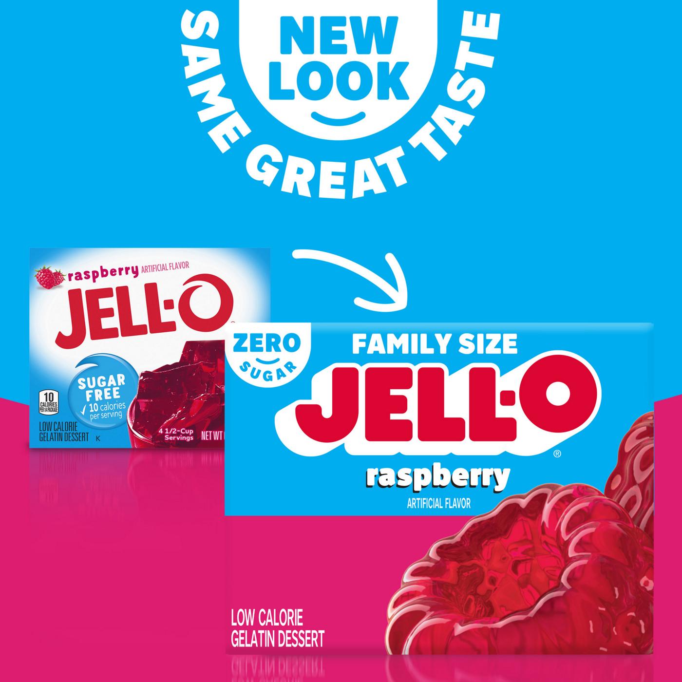 Jell-O Sugar Free Raspberry Instant Gelatin Mix; image 5 of 5