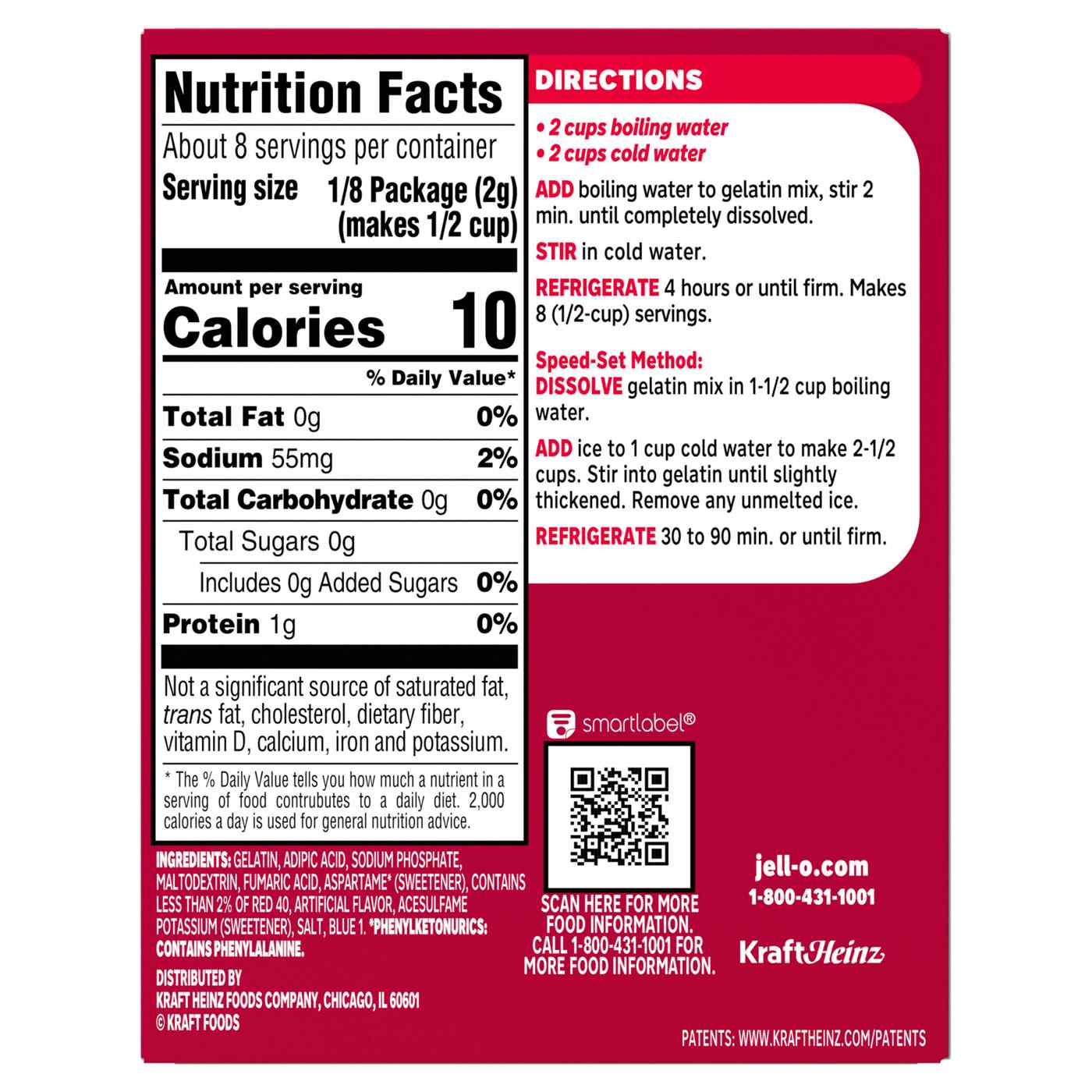 Jell-O Sugar Free Cherry Instant Gelatin Mix; image 4 of 5