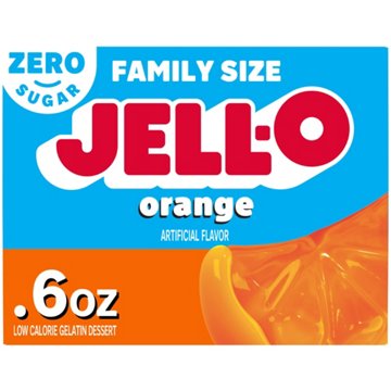 Jell-O Sugar Free Orange Instant Gelatin Mix, 0.6 oz