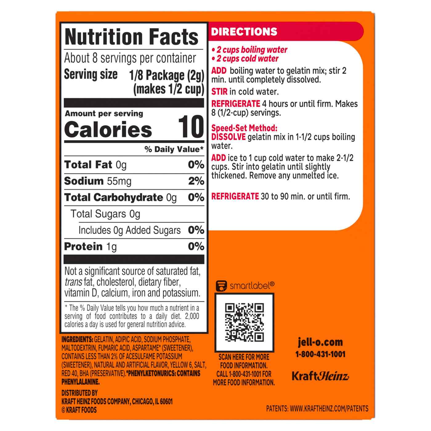 Jell-O Sugar Free Orange Instant Gelatin Mix; image 4 of 5