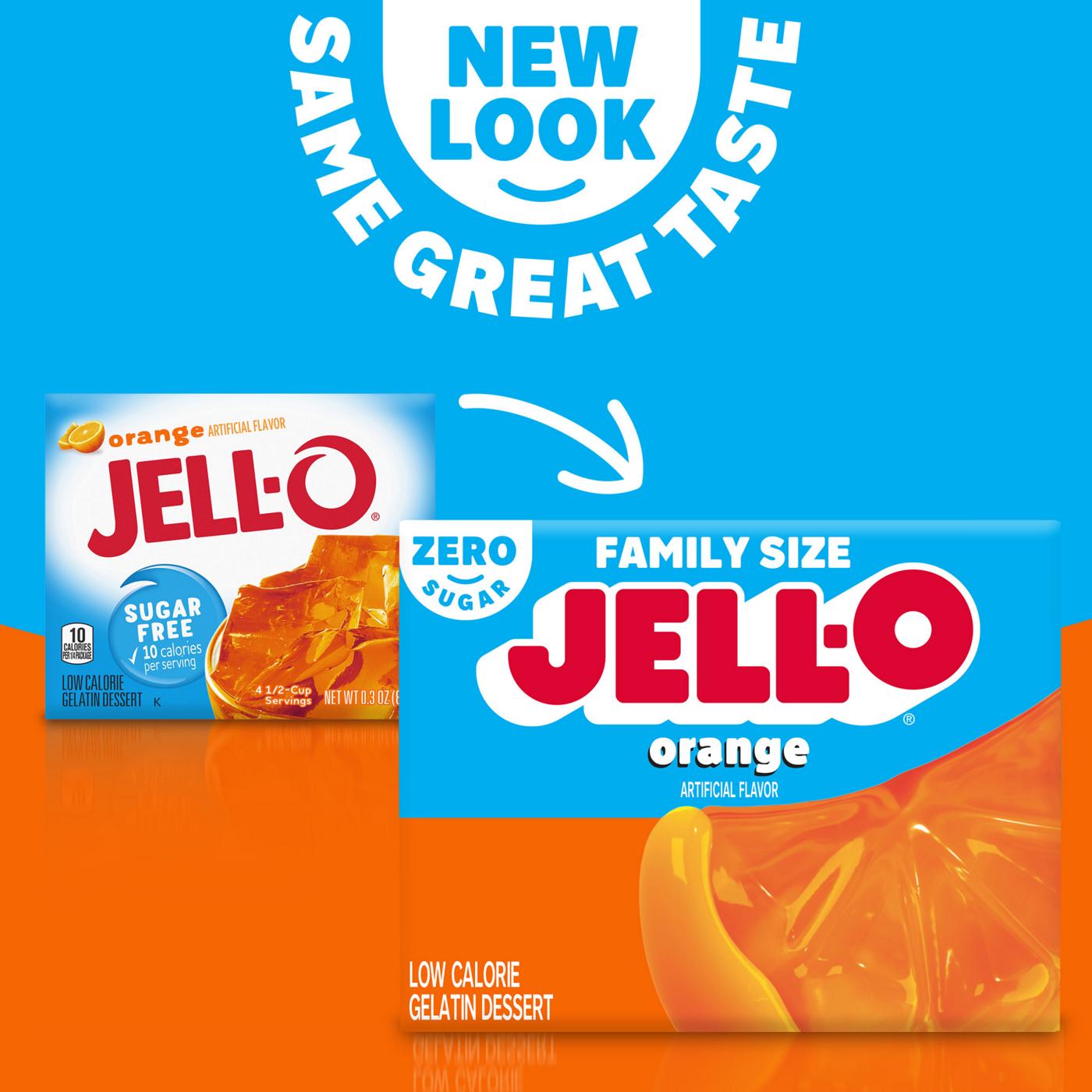 Jell-O Sugar Free Orange Instant Gelatin Mix; image 5 of 5