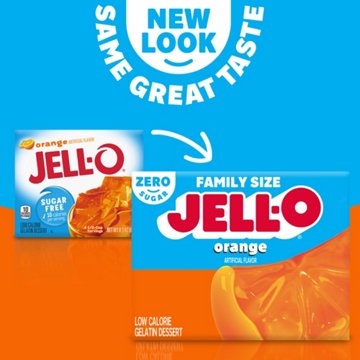 Jell-O Sugar Free Orange Instant Gelatin Mix, 0.6 oz