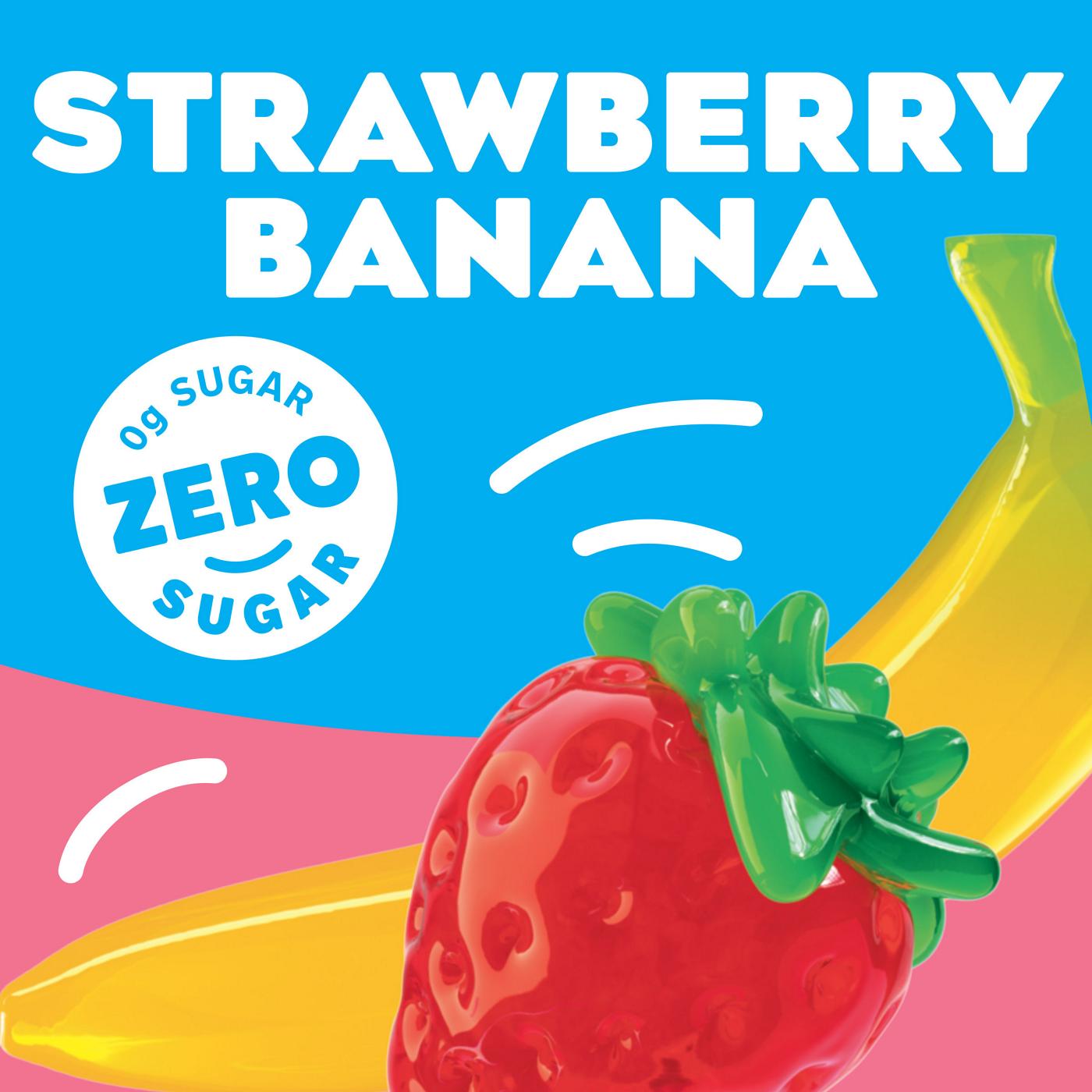 Jell-O Zero Sugar Strawberry Banana Gelatin Dessert Mix; image 3 of 5