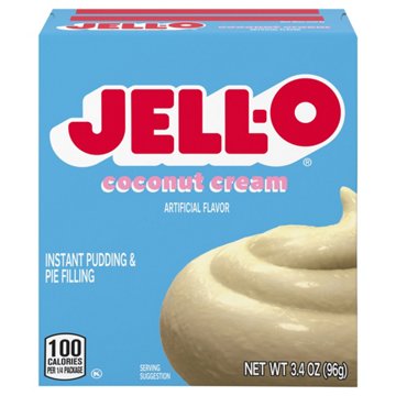 Jell-O Coconut Cream Instant Pudding Mix, 3.4 oz