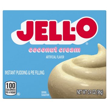 Jell-O Coconut Cream Instant Pudding Mix, 3.4 oz