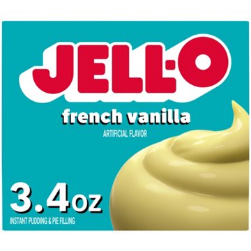 Jell-O French Vanilla Instant Pudding Mix, 3.4 oz